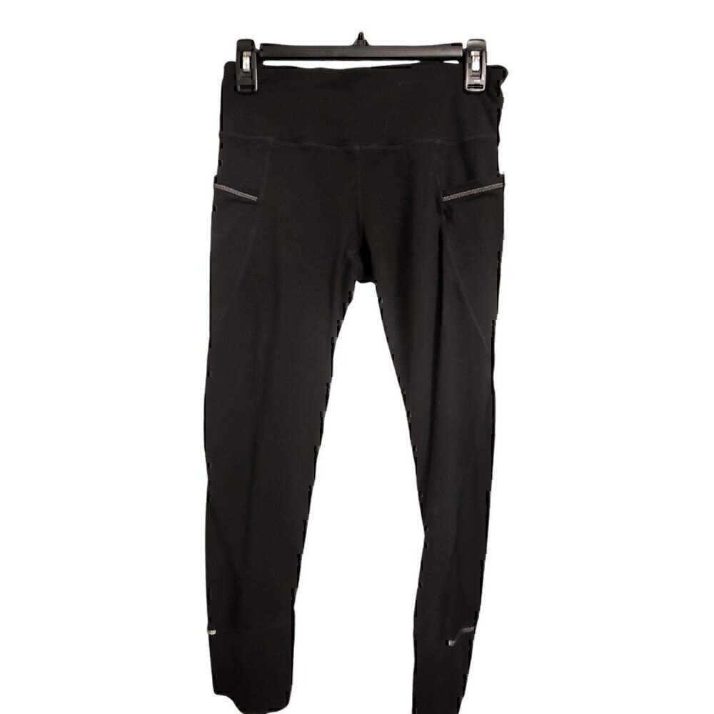 Athleta Black Relay Capri Cropped Leggings Size Small - Picture 3 of 4